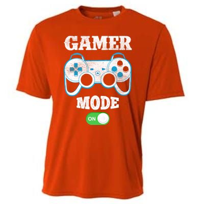 Vintage Gamer Mode On Video Gaming Controller Game Players Gift Cooling Performance Crew T-Shirt