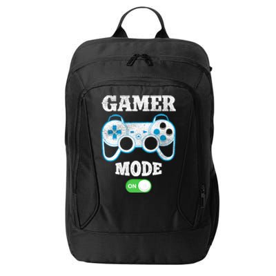 Vintage Gamer Mode On Video Gaming Controller Game Players Gift City Backpack