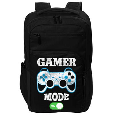 Vintage Gamer Mode On Video Gaming Controller Game Players Gift Impact Tech Backpack