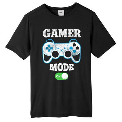 Vintage Gamer Mode On Video Gaming Controller Game Players Gift Tall Fusion ChromaSoft Performance T-Shirt