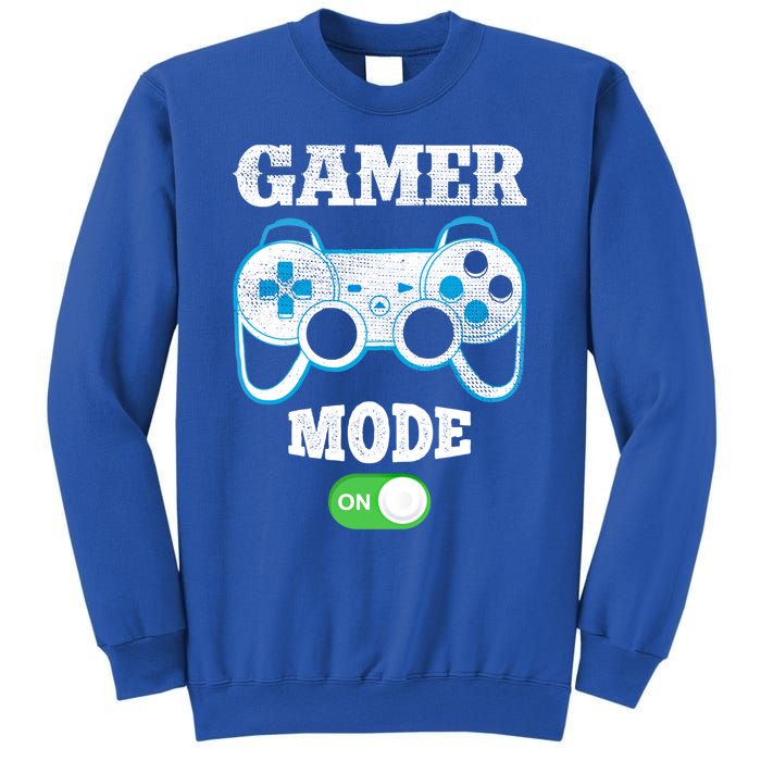 Vintage Gamer Mode On Video Gaming Controller Game Players Gift Sweatshirt