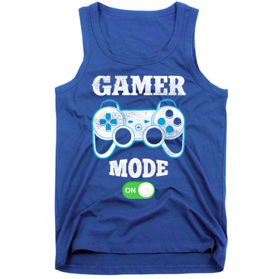 Vintage Gamer Mode On Video Gaming Controller Game Players Gift Tank Top