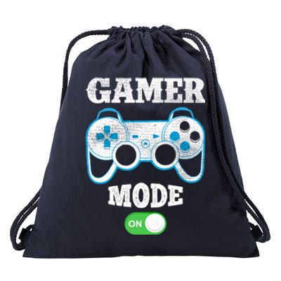 Vintage Gamer Mode On Video Gaming Controller Game Players Gift Drawstring Bag