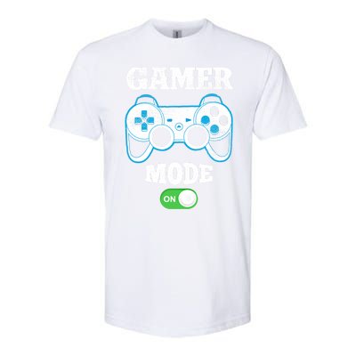 Vintage Gamer Mode On Video Gaming Controller Game Players Gift Softstyle CVC T-Shirt