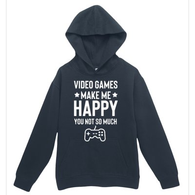 Video Games Make Me Happy Urban Pullover Hoodie