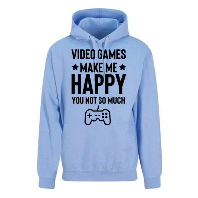 Video Games Make Me Happy Unisex Surf Hoodie