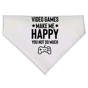 Video Games Make Me Happy USA-Made Doggie Bandana