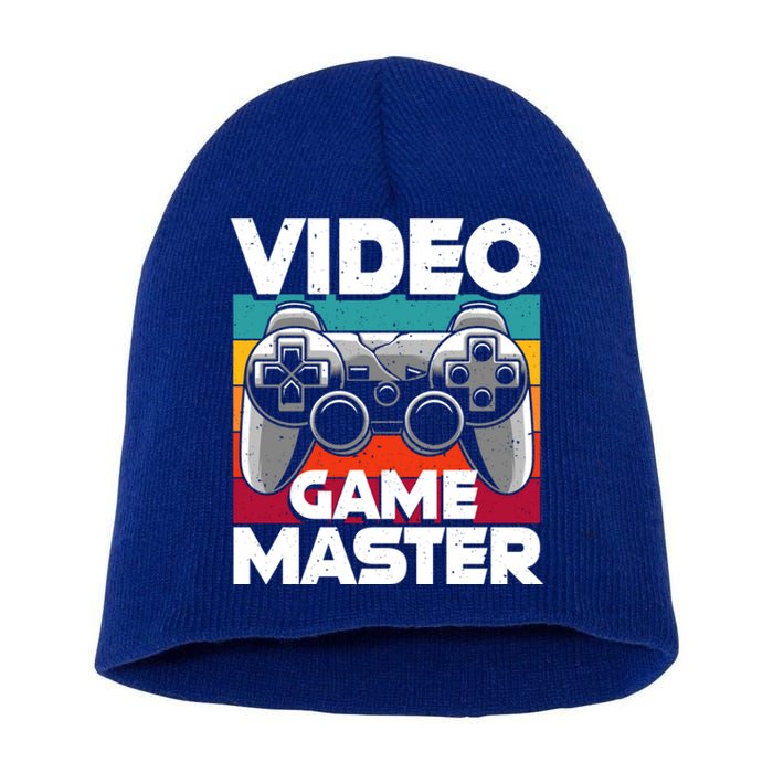 Video Game Master Funny Video Gamer Gift Short Acrylic Beanie