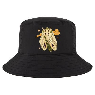 Vintage Goth Moth Insect Faecore Cottagecore Fairy Core Cool Comfort Performance Bucket Hat