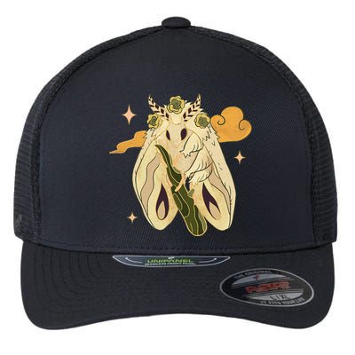 Vintage Goth Moth Insect Faecore Cottagecore Fairy Core Flexfit Unipanel Trucker Cap