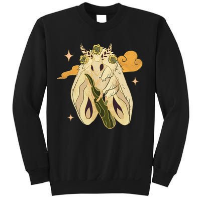 Vintage Goth Moth Insect Faecore Cottagecore Fairy Core Sweatshirt