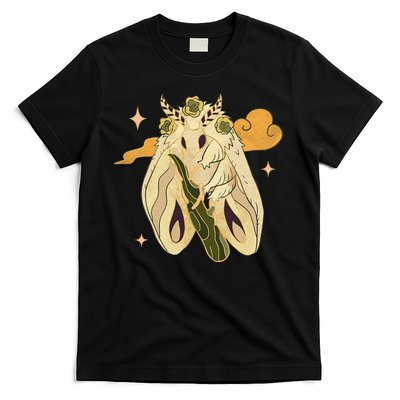 Vintage Goth Moth Insect Faecore Cottagecore Fairy Core T-Shirt