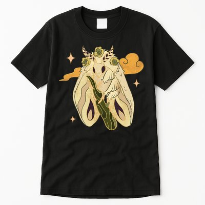 Vintage Goth Moth Insect Faecore Cottagecore Fairy Core Tall T-Shirt