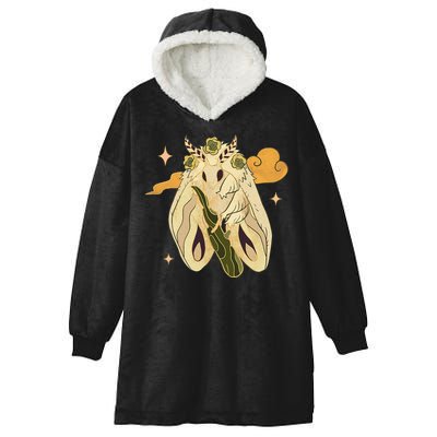 Vintage Goth Moth Insect Faecore Cottagecore Fairy Core Hooded Wearable Blanket