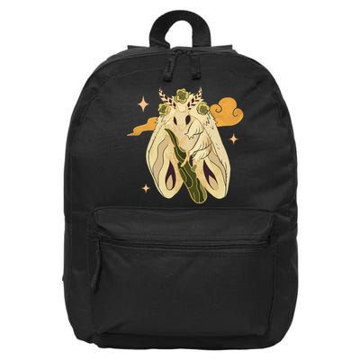 Vintage Goth Moth Insect Faecore Cottagecore Fairy Core 16 in Basic Backpack