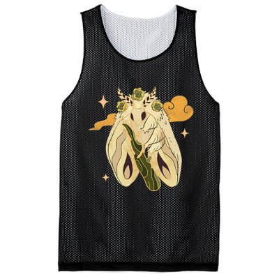 Vintage Goth Moth Insect Faecore Cottagecore Fairy Core Mesh Reversible Basketball Jersey Tank