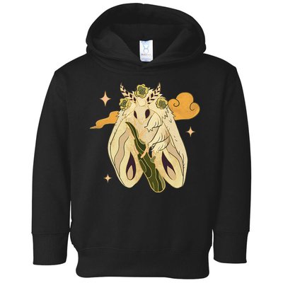 Vintage Goth Moth Insect Faecore Cottagecore Fairy Core Toddler Hoodie
