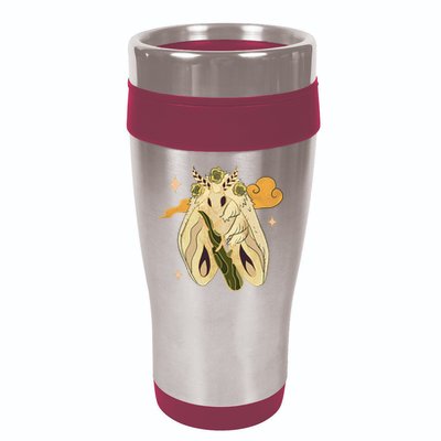 Vintage Goth Moth Insect Faecore Cottagecore Fairy Core 16oz Travel Tumbler