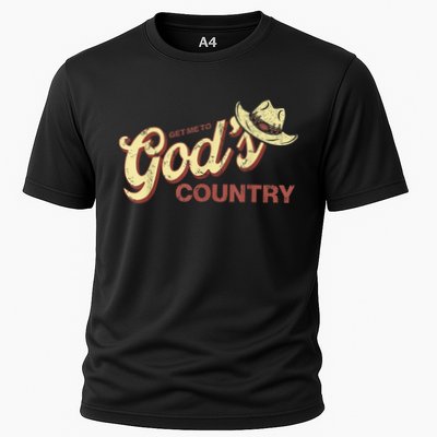 Vintage Get Me To God’s Country Funny Country Hat  Performance Shirt