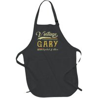 Vintage Gary Name Saying Gifts For Gary Birthday Full-Length Apron With Pockets