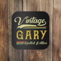 Vintage Gary Name Saying Gifts For Gary Birthday Coaster