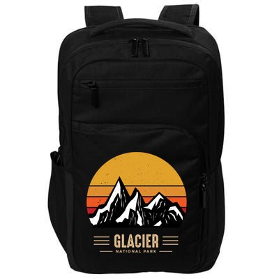 Vintage Glacier National Park Montana Outdoor Adventure Cute Gift Impact Tech Backpack