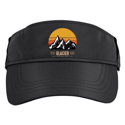 Vintage Glacier National Park Montana Outdoor Adventure Cute Gift Adult Drive Performance Visor