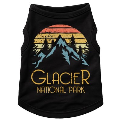 Vintage Glacier National Park Montana Retro Sweagift Doggie Tank