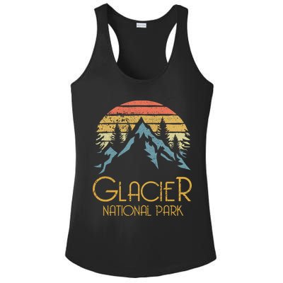 Vintage Glacier National Park Montana Retro Sweagift Ladies PosiCharge Competitor Racerback Tank