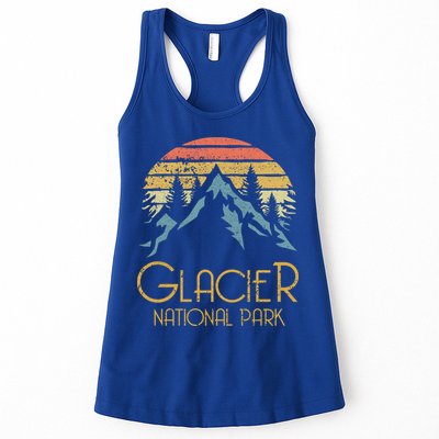 Vintage Glacier National Park Montana Retro Sweagift Womens Tank Top