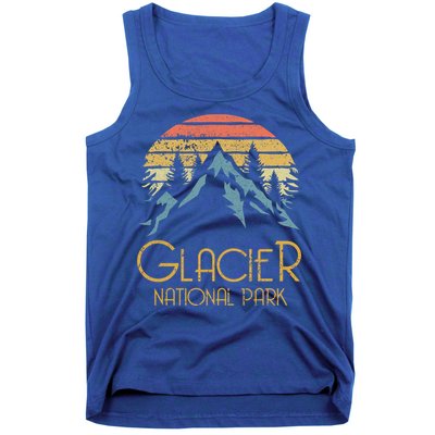 Vintage Glacier National Park Montana Retro Sweagift Tank Top