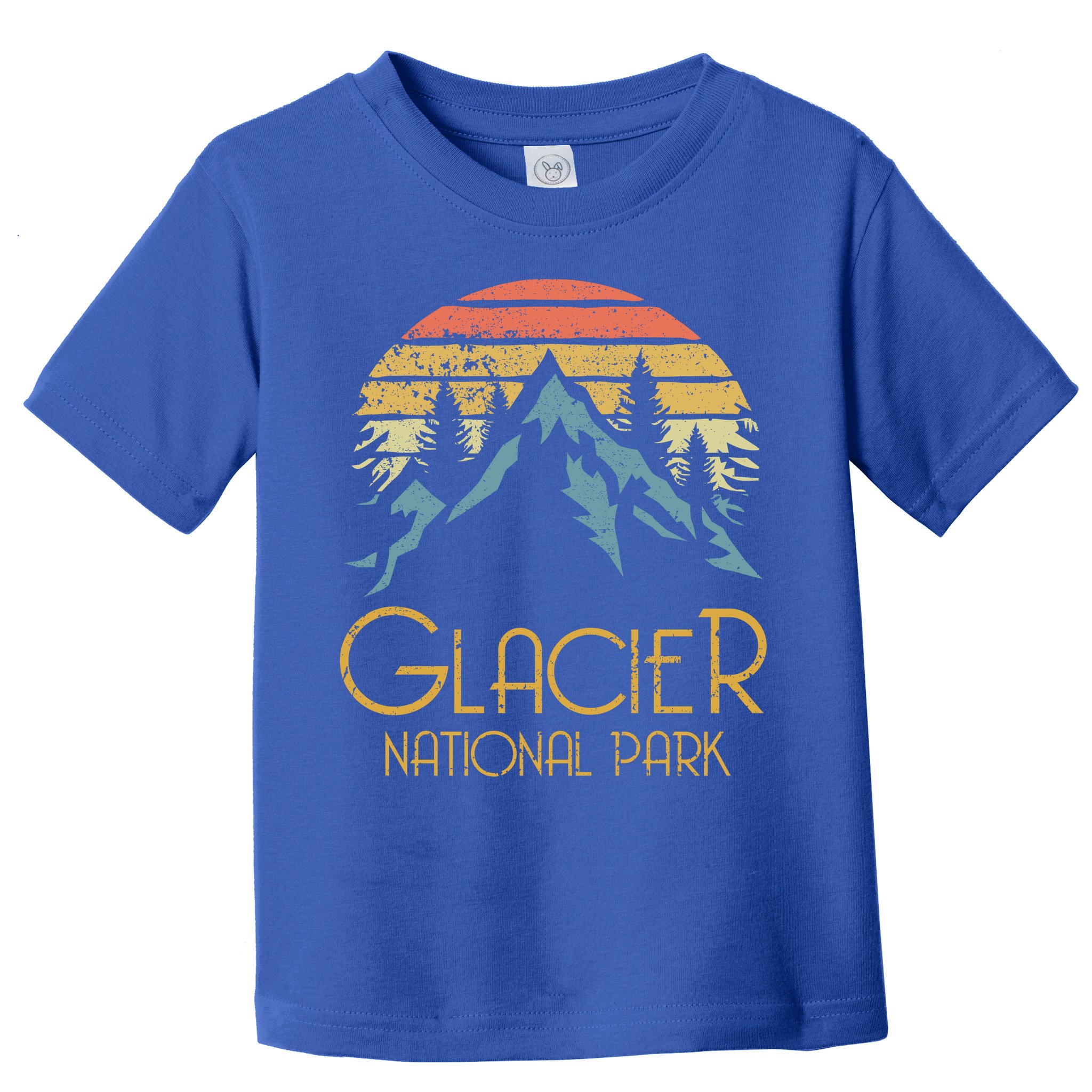 Vintage Glacier National Park Montana Retro Sweagift Toddler T-Shirt
