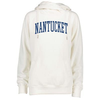 Varsity Grey Nantucket Womens Funnel Neck Pullover Hood