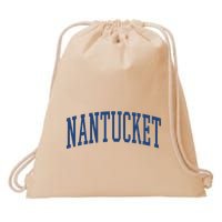 Varsity Grey Nantucket Drawstring Bag