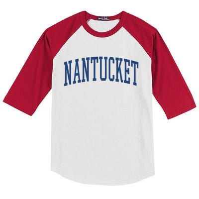 Varsity Grey Nantucket Kids Colorblock Raglan Jersey