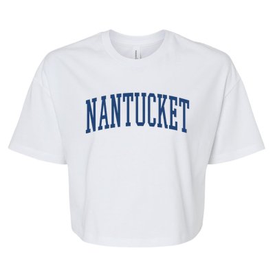 Varsity Grey Nantucket Bella+Canvas Jersey Crop Tee