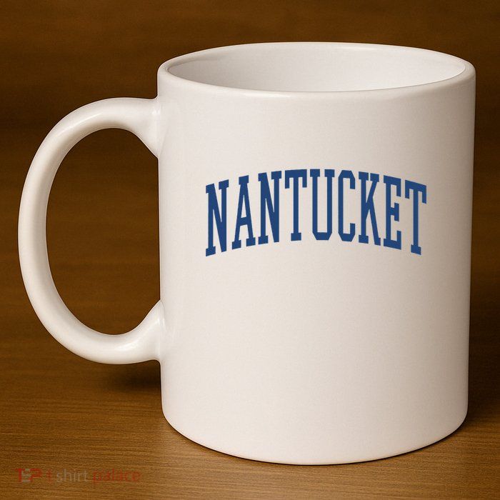 Varsity Grey Nantucket 11oz C Handle Ceramic Mug