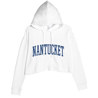 Varsity Grey Nantucket Crop Fleece Hoodie