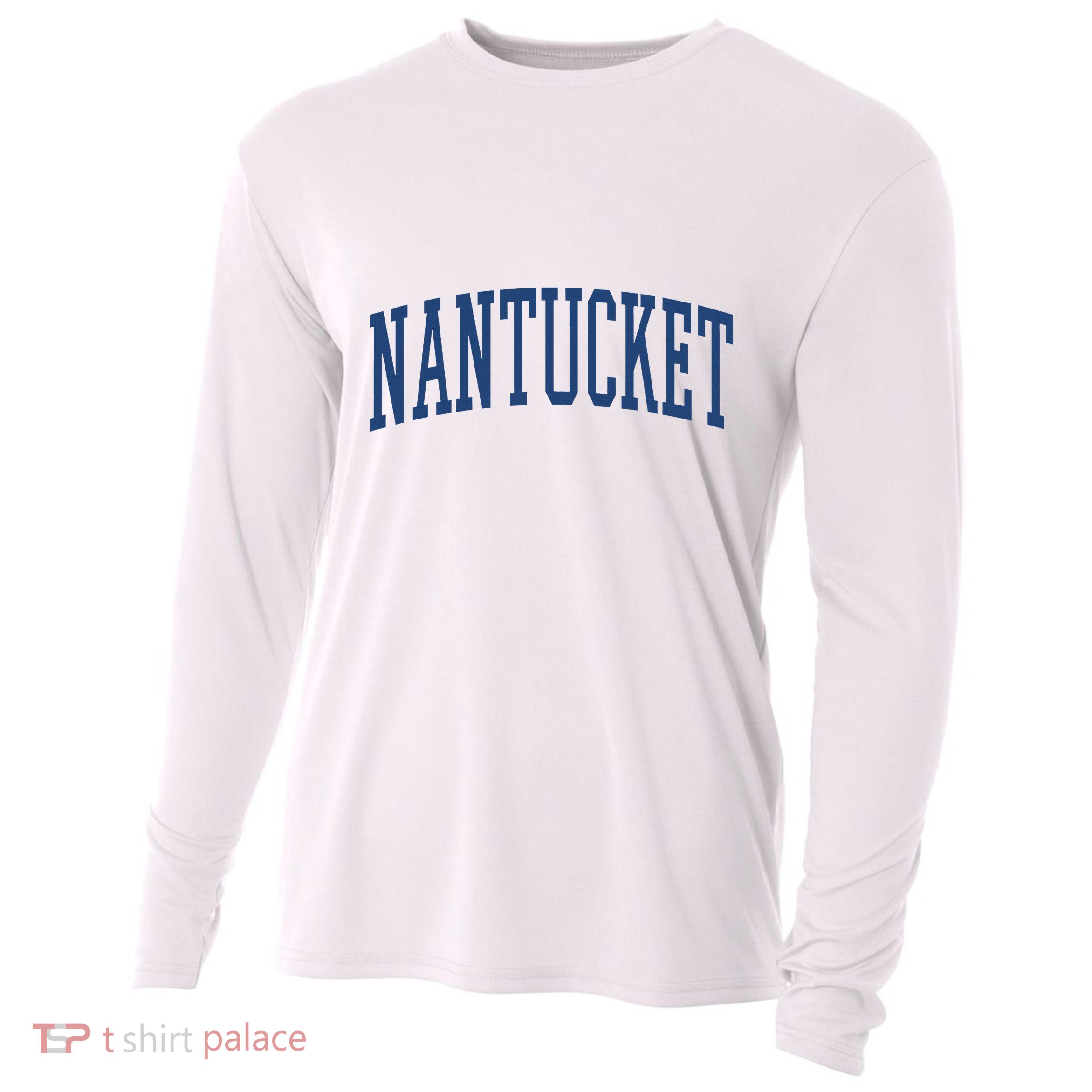 Varsity Grey Nantucket Cooling Performance Long Sleeve Crew