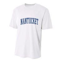 Varsity Grey Nantucket Youth Performance Sprint T-Shirt