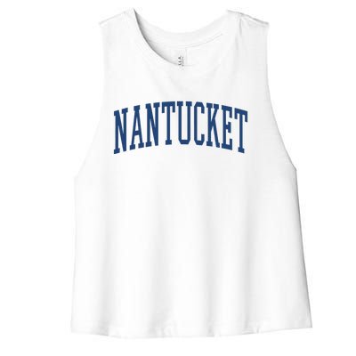 Varsity Grey Nantucket Women's Racerback Cropped Tank