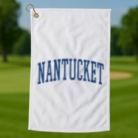 Varsity Grey Nantucket Golf Towel
