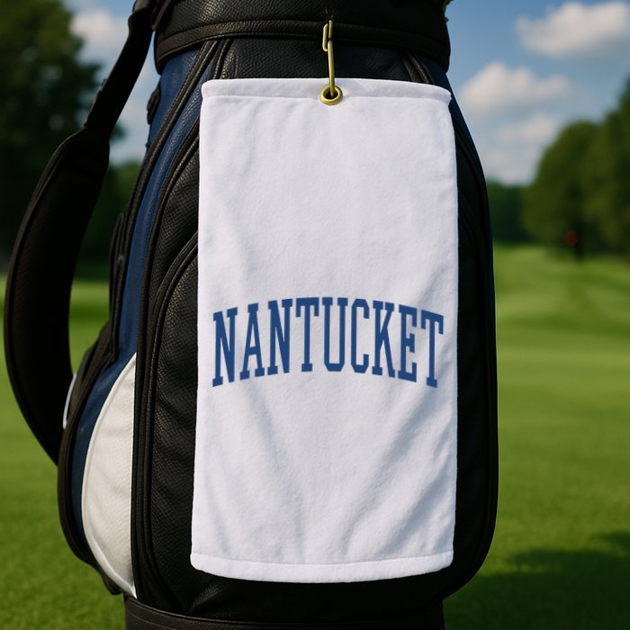 Varsity Grey Nantucket Golf Towel