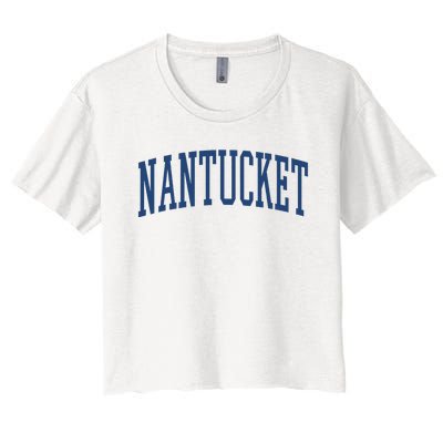 Varsity Grey Nantucket Women's Crop Top Tee