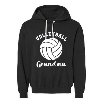 Volleyball Grandma Nana Matching Family Volleyball Team Garment-Dyed Fleece Hoodie