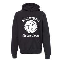 Volleyball Grandma Nana Matching Family Volleyball Team Premium Hoodie