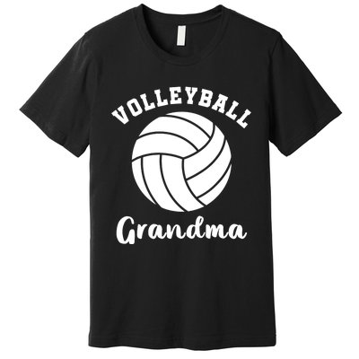 Volleyball Grandma Nana Matching Family Volleyball Team Premium T-Shirt