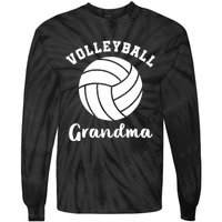 Volleyball Grandma Nana Matching Family Volleyball Team Tie-Dye Long Sleeve Shirt