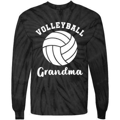 Volleyball Grandma Nana Matching Family Volleyball Team Tie-Dye Long Sleeve Shirt