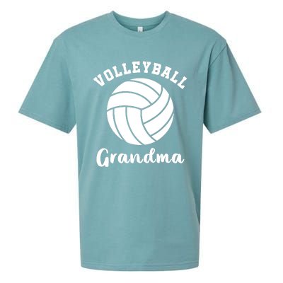 Volleyball Grandma Nana Matching Family Volleyball Team Sueded Cloud Jersey T-Shirt